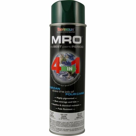 SEYMOUR MIDWEST 20 oz MRO Industrial High Solids Spray Paint, Dark Green SM620-1449